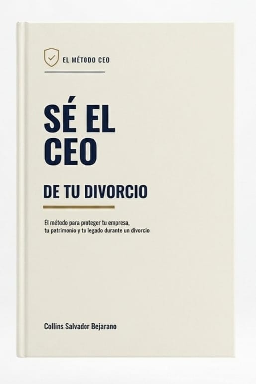 Portada del libro «Sé el CEO de tu Divorcio» de Collins Salvador Bejarano